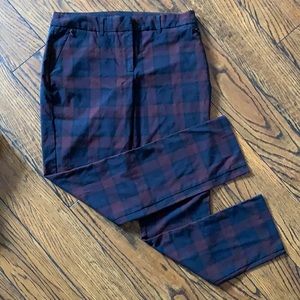 Plaid dress pants